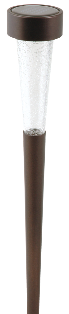 Solar Crackle Bollard Light