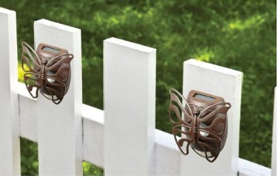Solar Butterfly Wall Light