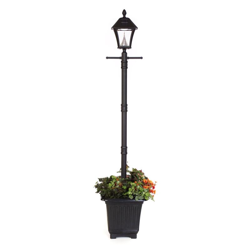Solar Lamp Post with Planter