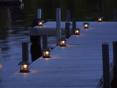 Solar Bronze Post Light